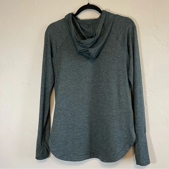 Athleta Uptempo Hoodie Sweatshirt, Bali Green Oceanic Teal - Picture 8 of 11
